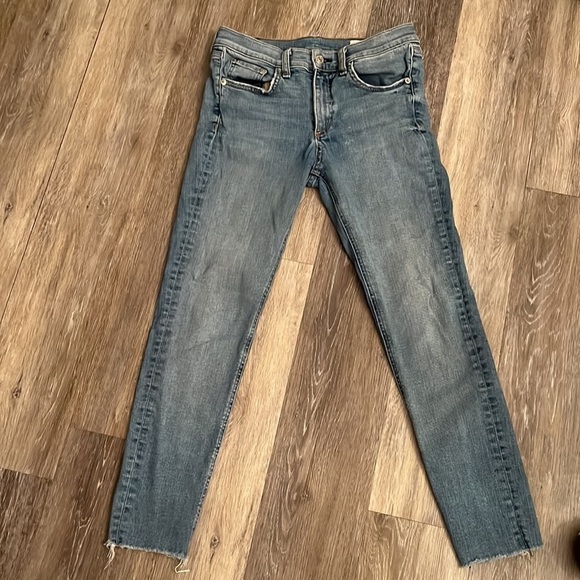 Rag & Bone Levee raw cropped hem Jeans size 28 - Picture 8 of 13